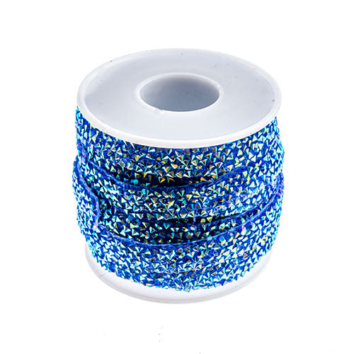 Resin Trim Hot Fix - Crystal Crush - Sapphire AB (5m)