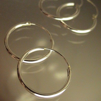 Earring -  Sleeper Hoop - Bright Sterling (Pair)