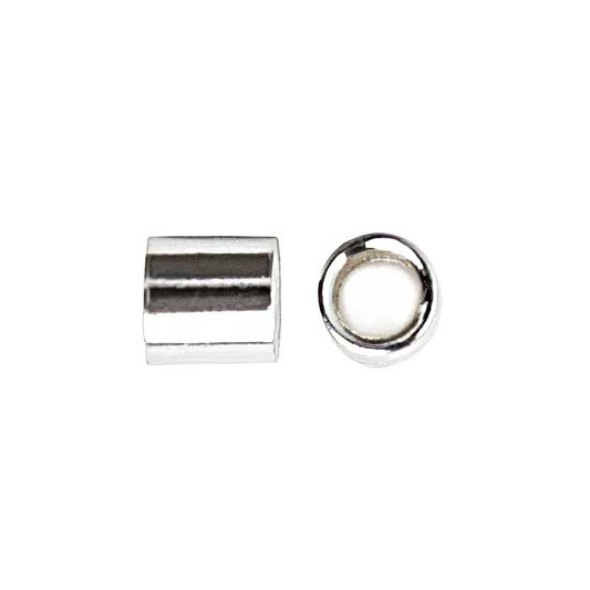 Crimp Tubes - Seamless - 2mm  - Sterling (50)