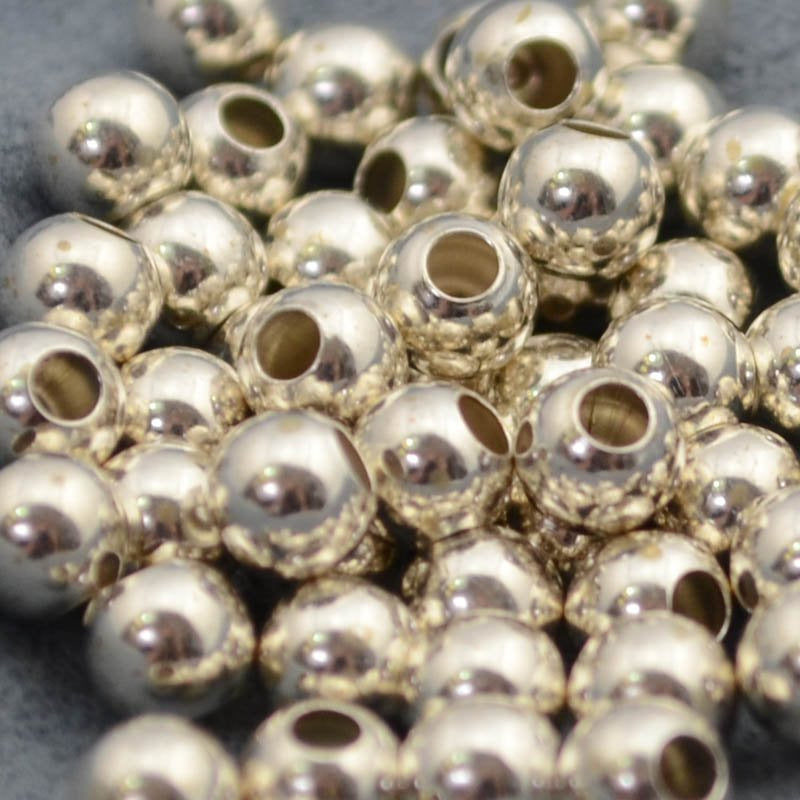 Sterling Beads - 5mm Seamless Round - Bright Sterling