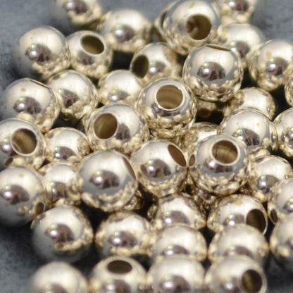 Sterling Beads - 5mm Seamless Round - Bright Sterling