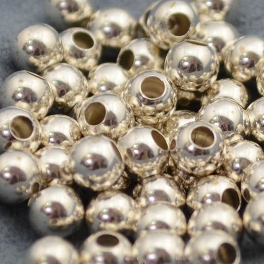 Sterling Beads - 5mm Seamless Round - Bright Sterling