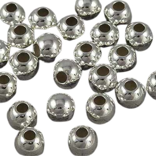 Sterling Beads - 6mm - Seamless Round - Bright Sterling