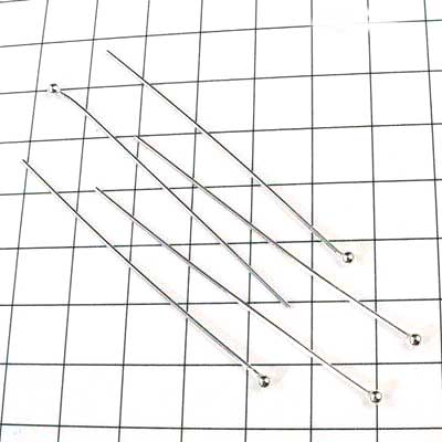 Headpins - 1.5in - Ball - Bright Sterling (10)