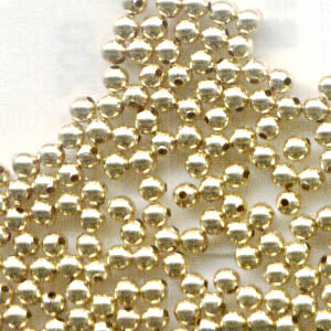 Fine Metal Beads - 2mm Seamless Round - Gold-filled (100)