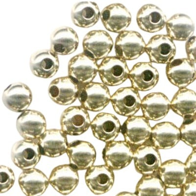 Fine Metal Beads - 4mm - Seamless Round - Gold-filled (10)