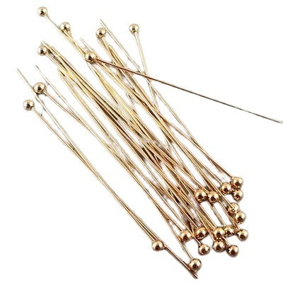 Headpins - 1.5in - Ball - Gold-filled