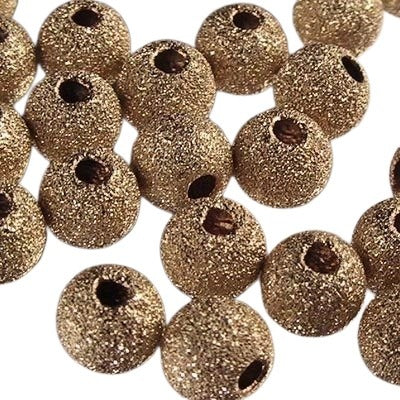 Fine Metal Beads - 5mm - Stardust - Seamless Round - Gold-filled