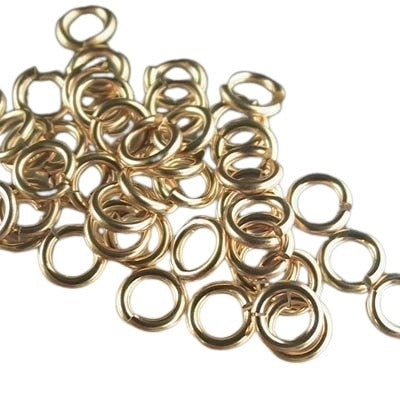 Jump Rings Open - 4mm - Gold-filled (10)