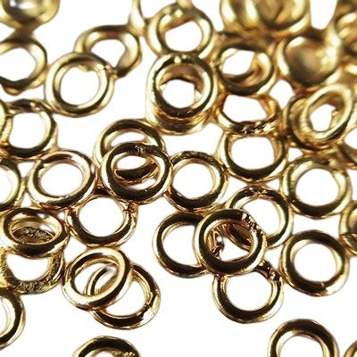 Jump Rings Closed / Soldered - 3mm - Gold-filled (25)