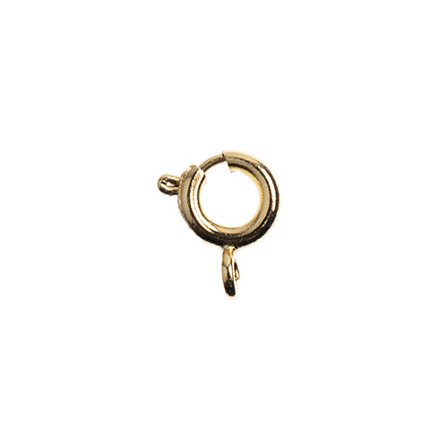 Clasp Spring Ring - 6mm - 18kt Goldplated (Pack)
