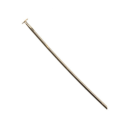 Headpins - 1in / 21ga Flat head - 18kt Goldplated (Pack)