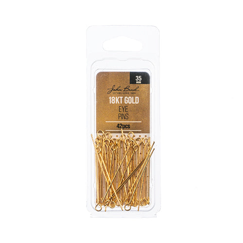 EYEpins - 1.25in / 21ga - 18kt Goldplated (Pack)