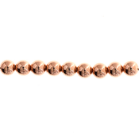 Fine Metal Beads - 4mm - Round Bead - 14 Kt Rose Gold-filled (10)