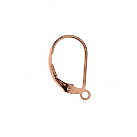 Earring -  Euro-style Leverback - 14 Kt Rose Gold-filled (Pair)