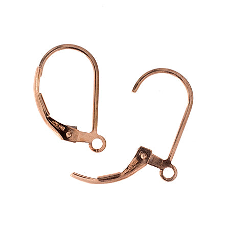 Earring -  Euro-style Leverback - 14 Kt Rose Gold-filled (Pair)