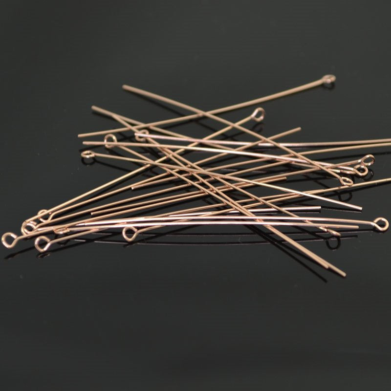 EYEpins - 2in / 24ga  - 14 Kt Rose Gold-filled