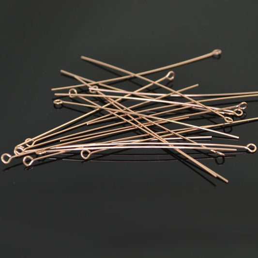 EYEpins - 2in / 24ga  - 14 Kt Rose Gold-filled