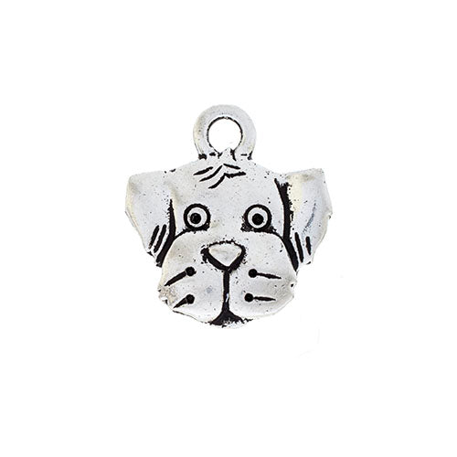 Spot the Dog Charm   Antiqued Silver Each