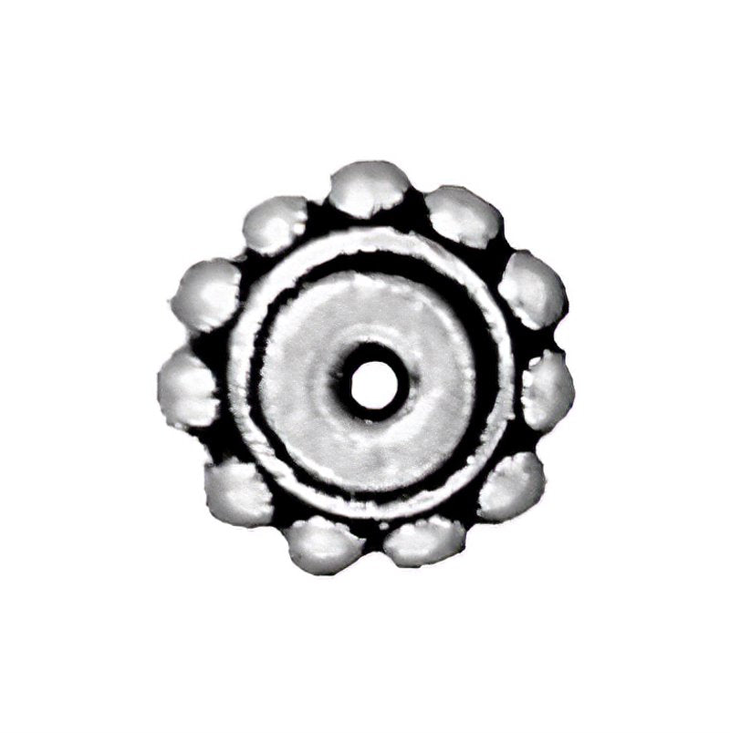 Bead Aligner - ID 4mm - Antique Silver (10)