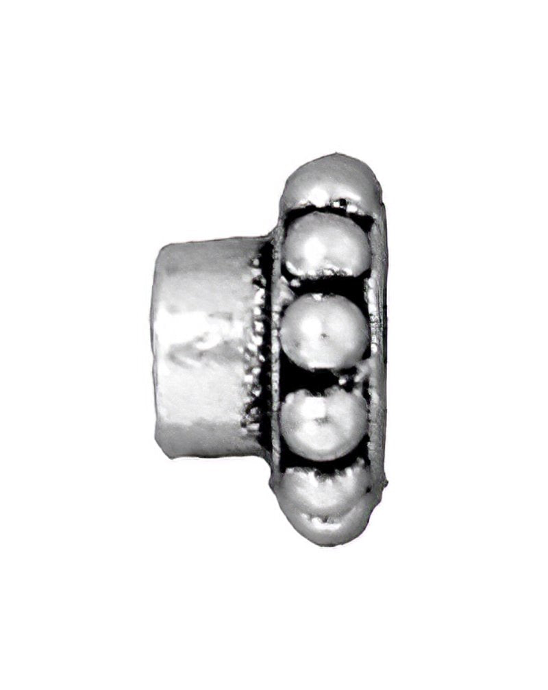 Bead Aligner - ID 4mm - Antique Silver (10)