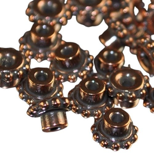 Bead Aligner - ID 4mm - Antique Copper (10)