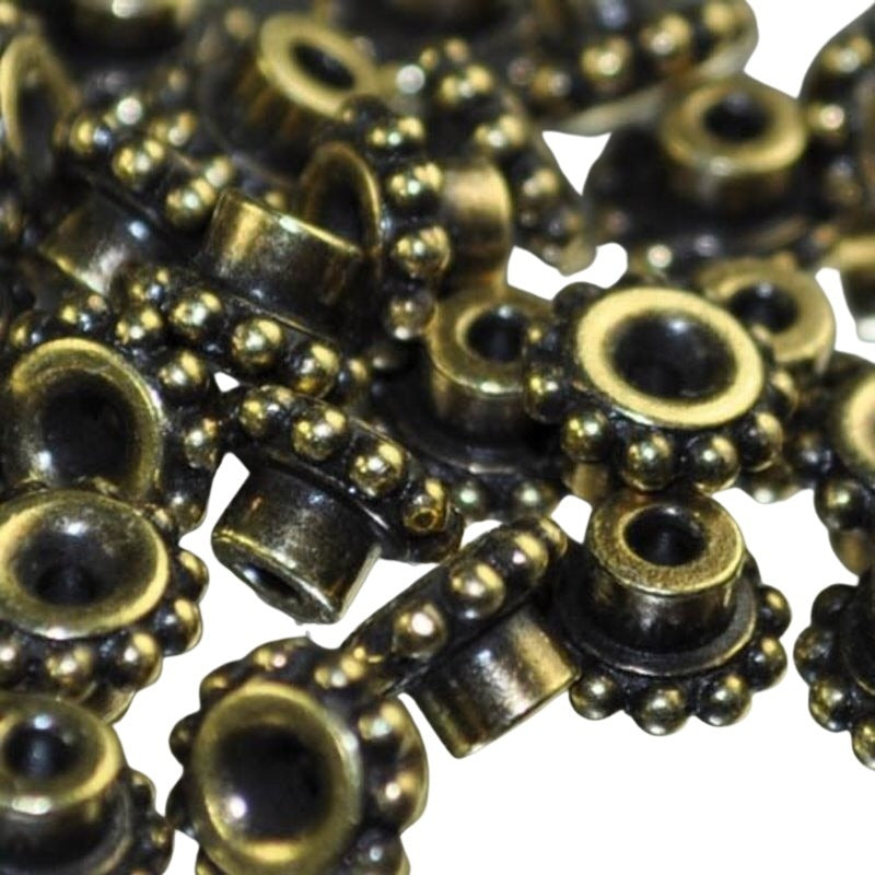 Bead Aligner - ID 4mm - Brass Oxide (10)