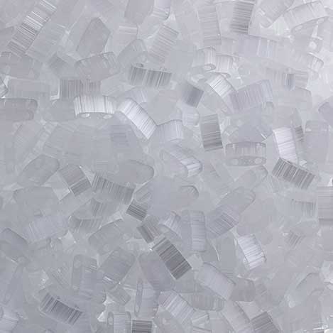 Miyuki -  Half Tila - White Transparent (50g)
