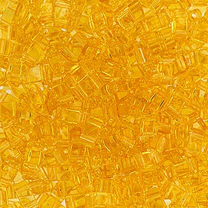 Miyuki -  Half Tila - Light Amber Transparent (50g)