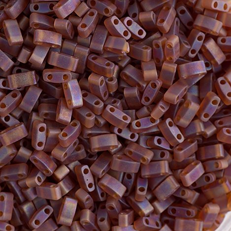 Miyuki -  Half Tila - Matte Dark Amber AB (5g)