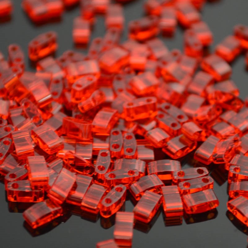 Miyuki -  Half Tila - Transparent Red (5g)