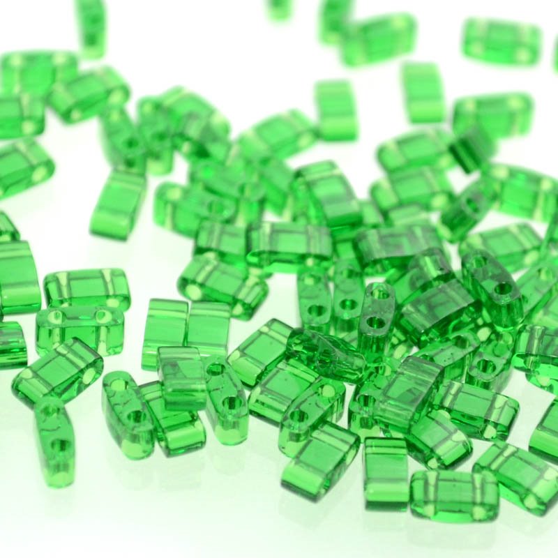 Miyuki -  Half Tila - Transparent Light Emerald (5g)