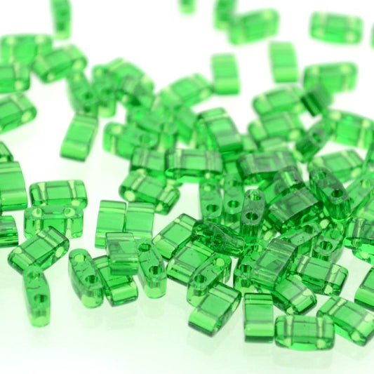 Miyuki -  Half Tila - Transparent Light Emerald (5g)