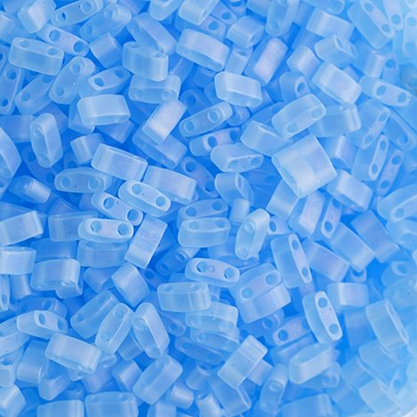 Miyuki -  Half Tila - Matte Aquamarine AB (5g)
