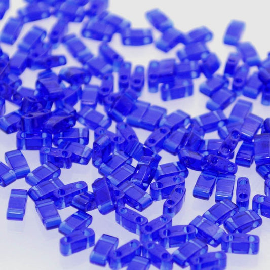 Miyuki -  Half Tila - Transparent Cobalt Blue (5g)