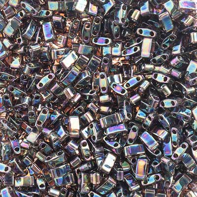Miyuki -  Half Tila - Chocolate Brown Transparent AB (50g)