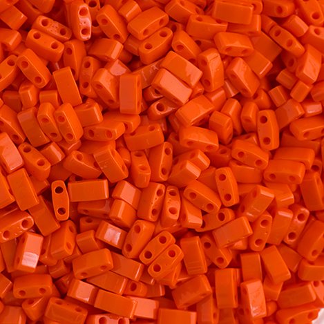 Miyuki -  Half Tila - Opaque Orange (5g)