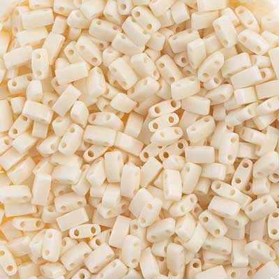 Miyuki -  Half Tila - Ivory Opaque (50g)
