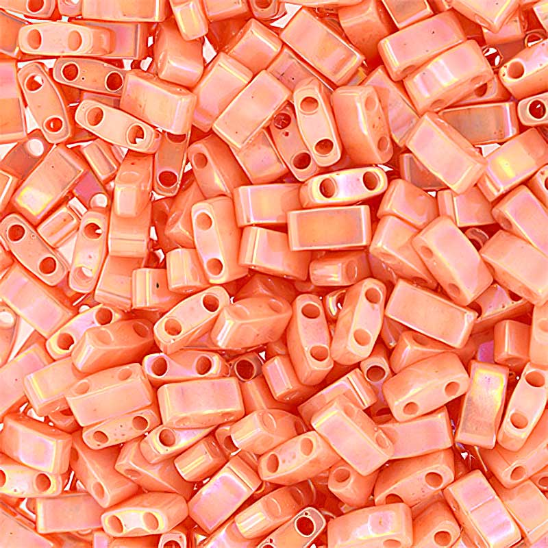 Miyuki -  Half Tila - Opaque Salmon AB (5g)