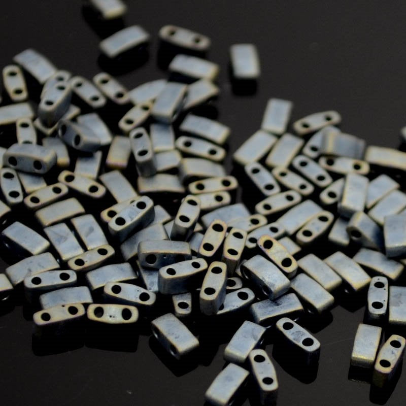 Miyuki -  Half Tila - Matte Metallic Silver Grey (5g)