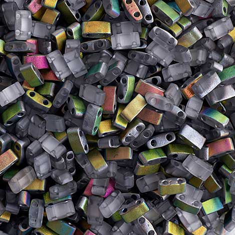 Miyuki -  Half Tila - Crystal Vitrail Transparent Matte (50g)