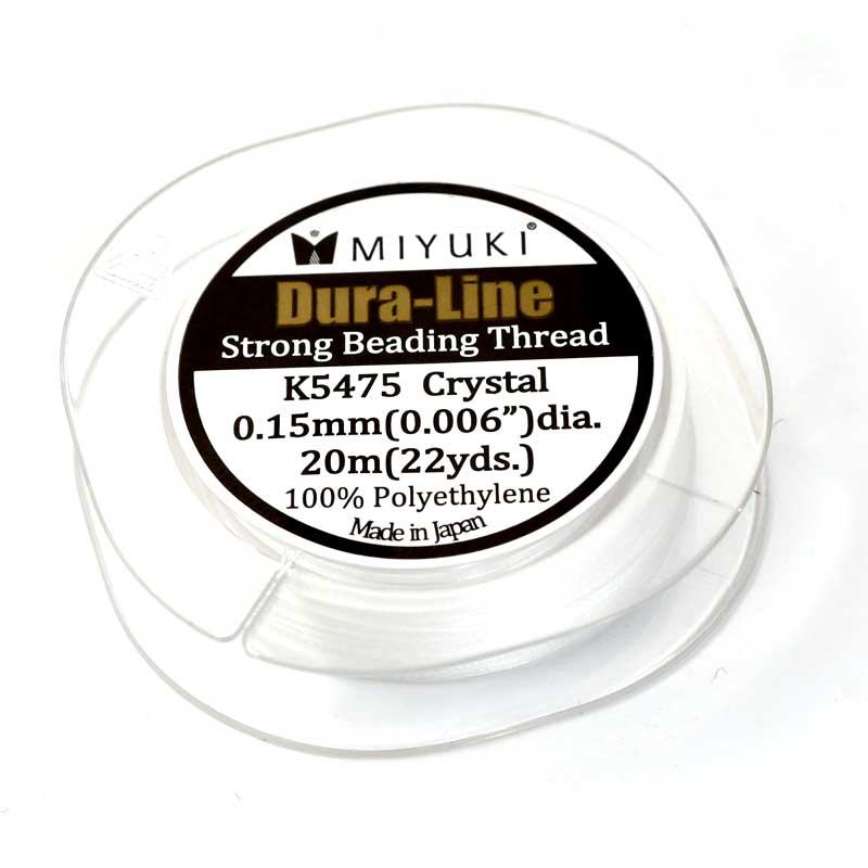 Miyuki Dura-Line Beading Thread - 0.15mm - Crystal (20m Spool)
