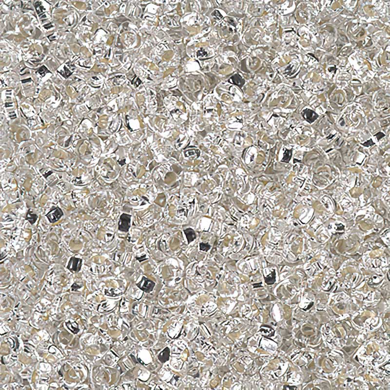 Miyuki Triangle Spacer Beads - 2.8mm - Silverlined Crystal