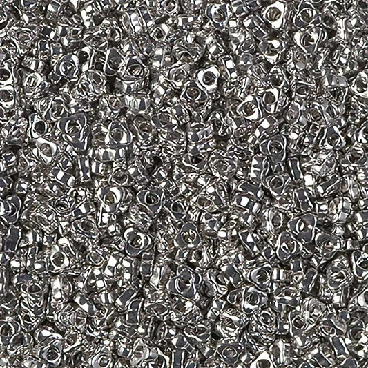 Miyuki Triangle Spacer Beads - 2.8mm - Palladium Plated
