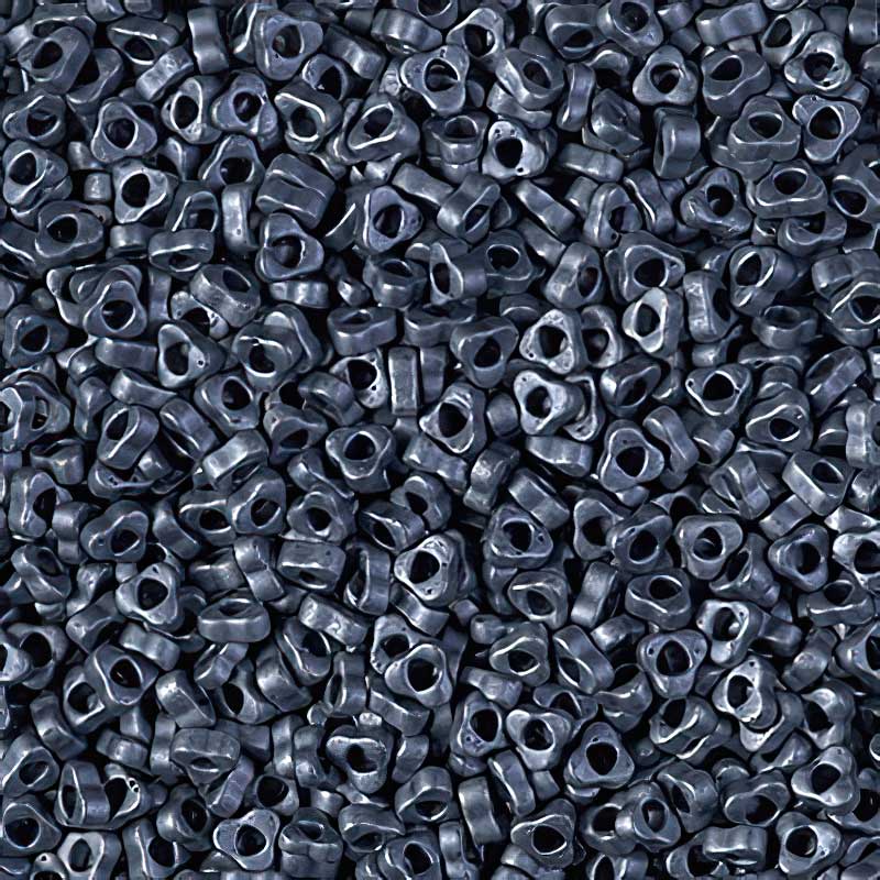 Miyuki Triangle Spacer Beads - 2.8mm - Matte Gunmetal