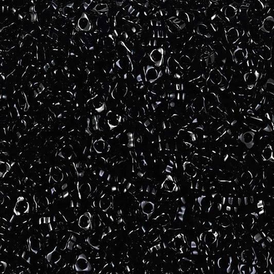 Miyuki Triangle Spacer Beads - 2.8mm - Black