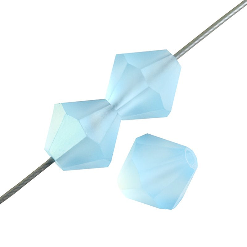 Preciosa 4mm Bicone - Aqua AB Matte (40)
