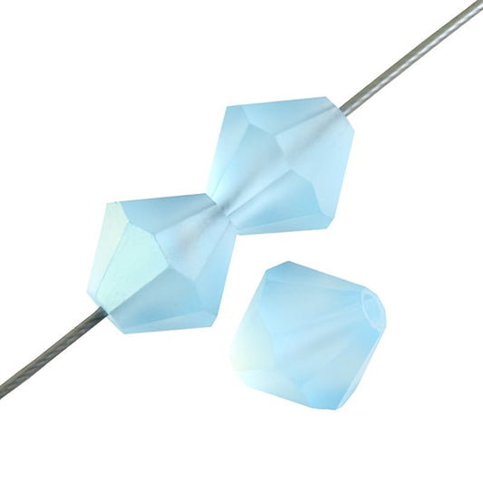 Preciosa 4mm Bicone - Aqua AB Matte (40)
