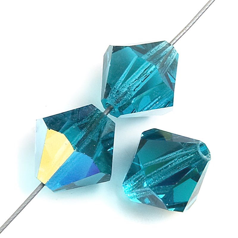 Preciosa 4mm Bicone - Blue Zircon AB (40)