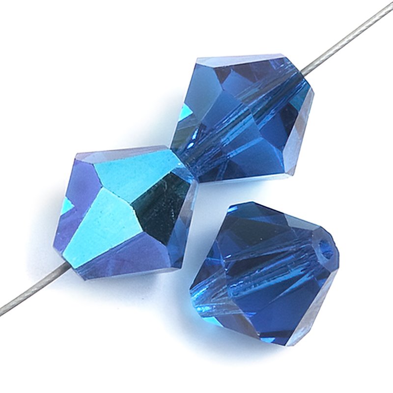Preciosa 4mm Bicone - Capri Blue AB (40)